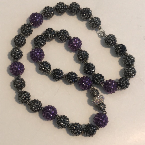 23” Rhinestone bead necklace - Picture 8 of 9